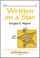 Written on a Star SATB choral sheet music cover